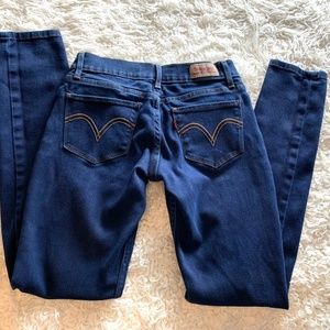 Levi's Jeans - Levi's 524 Dark Wash Skinny size 1 Jean Levi's Jeans - Levi's 524 Dark Wash Skinny size 1 Jean